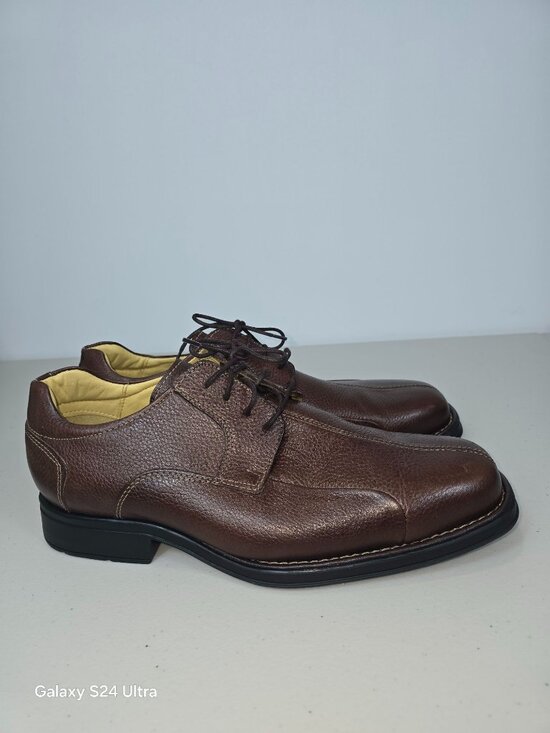 Studio Belvedere Bay bridge men\'s brown leather oxford shoes size 11.5